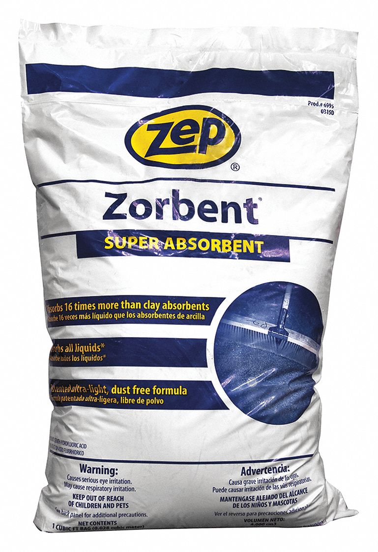 ZEP, 4 lb Wt, Bag, Loose Absorbent 449V96699501 Grainger