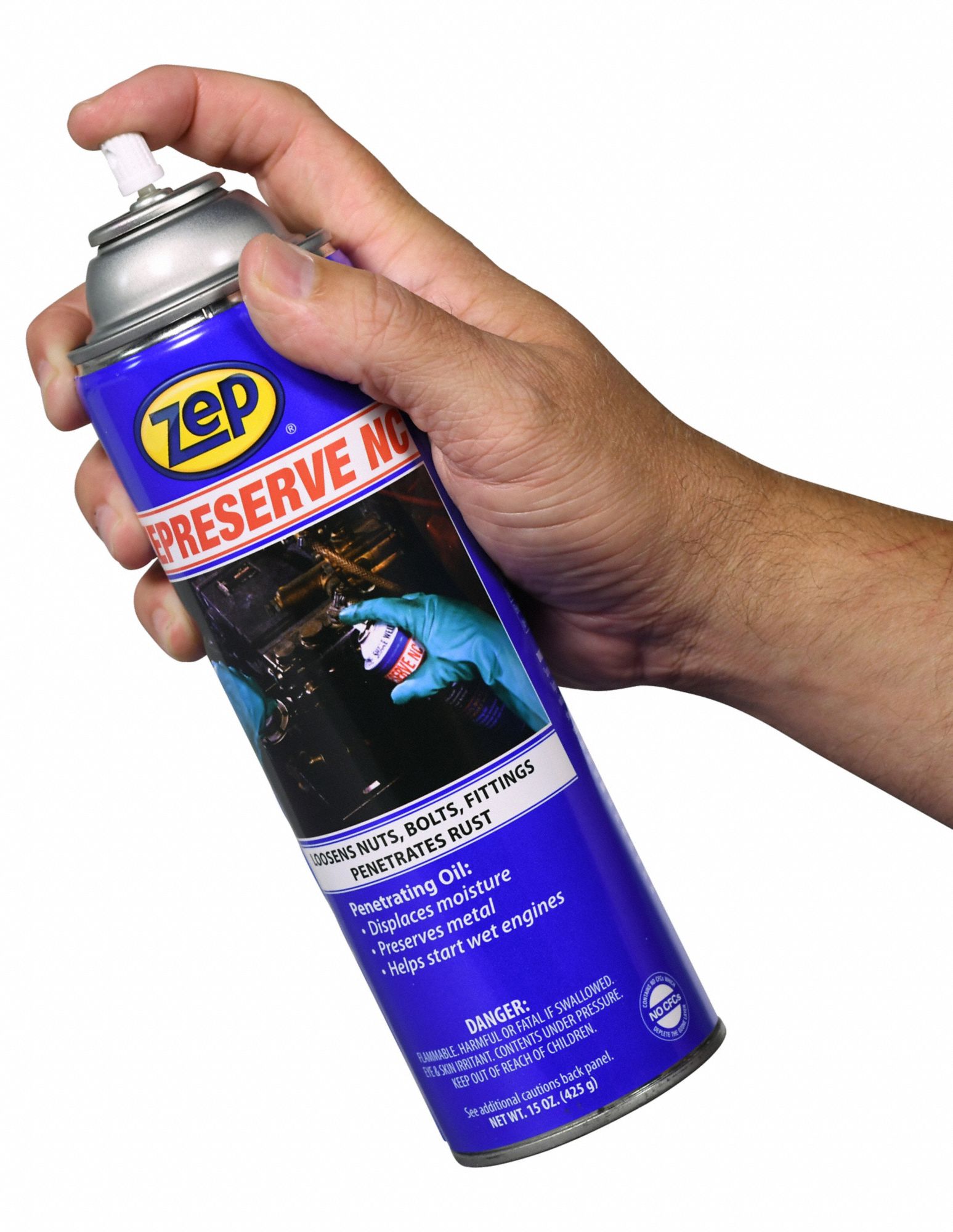 ZEP General Purpose Lubricant 25° to 250°F, Silicone, 15 oz, Aerosol