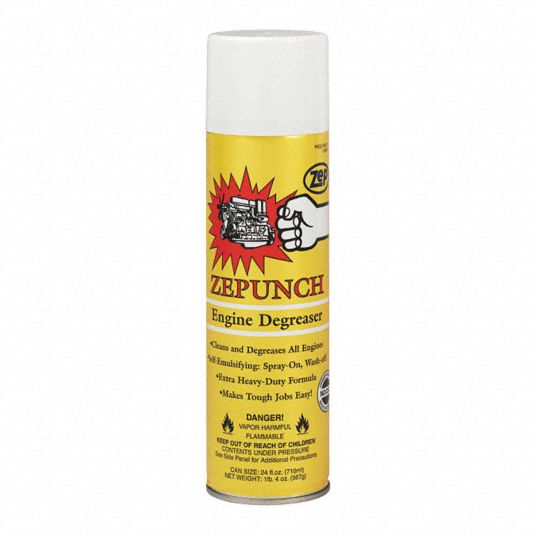 ZEP Engine Cleaner and Degreaser, Aerosol Can, 17 oz, Flammable, Chlorinated, PK 12 449W07