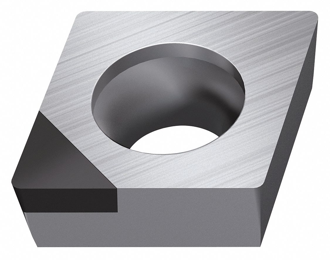 Diamond Turning Insert: CCGW Insert, Neutral, 3/16 in Thick, 1/32 in Corner Radius