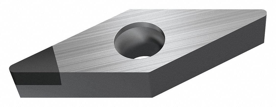 Diamond Turning Insert: VCGW Insert, Neutral, 1/8 in Thick, 0.0080 in Corner Radius