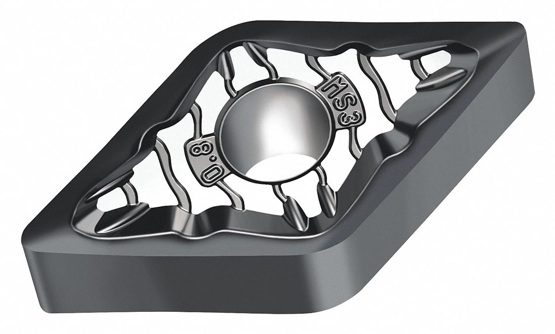 Diamond Turning Insert: DNMG Insert, Neutral, 3/16 in Thick, 1/32 in Corner Radius
