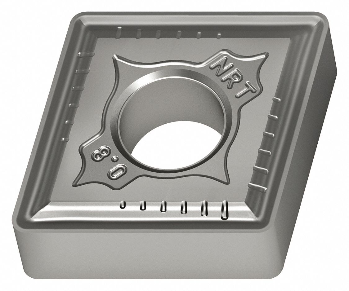 Diamond Turning Insert: CNMG Insert, Neutral, 1/4 in Thick, 1/16 in Corner Radius
