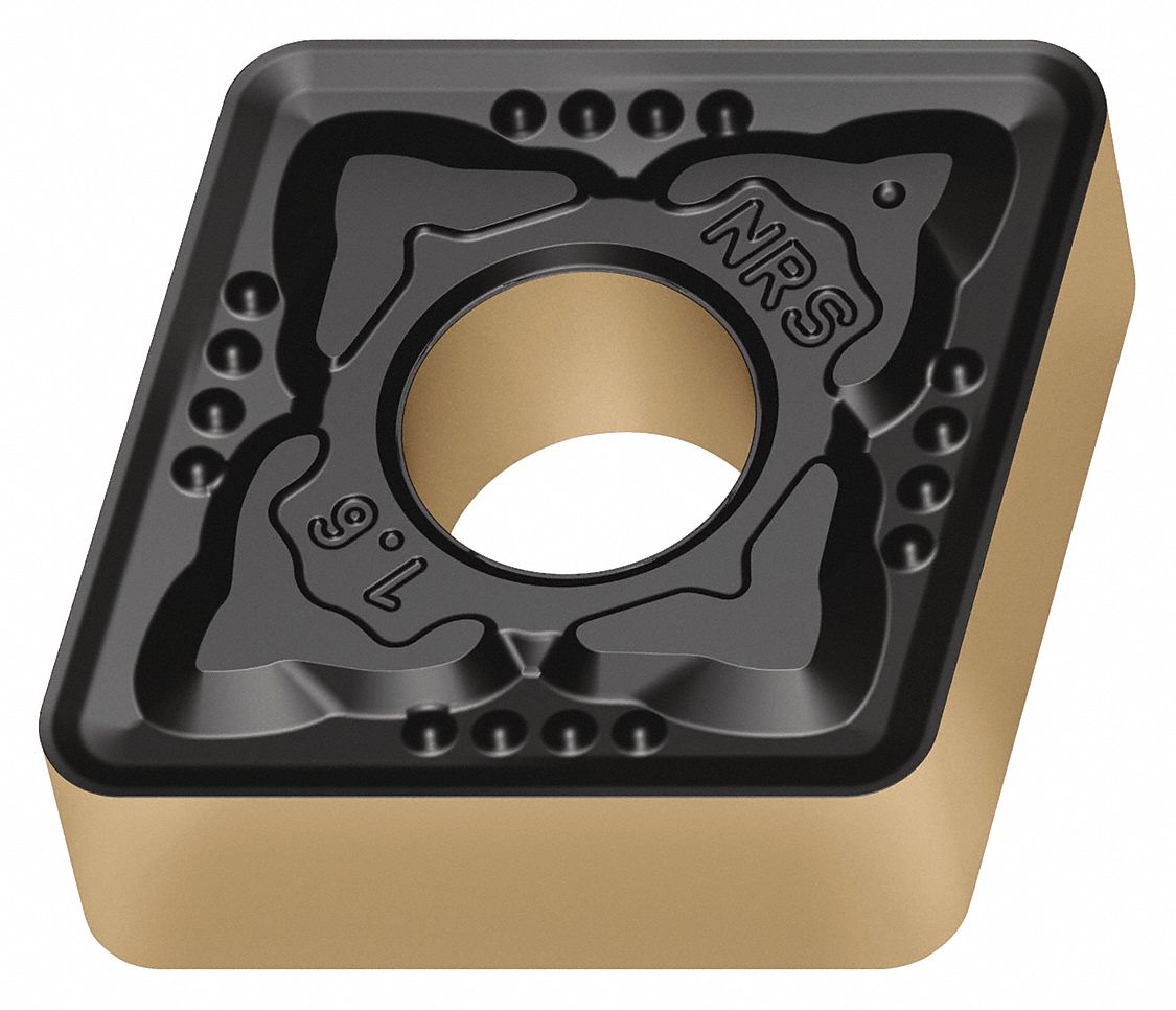 Diamond Turning Insert: CNMG Insert, Neutral, 1/4 in Thick, 1/16 in Corner Radius