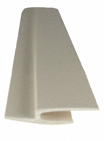 Joint Cover: PVC, Joint, 8 ft Panel Size, Silver Gray, 0.025 in Thick, 8 ft Overall Lg