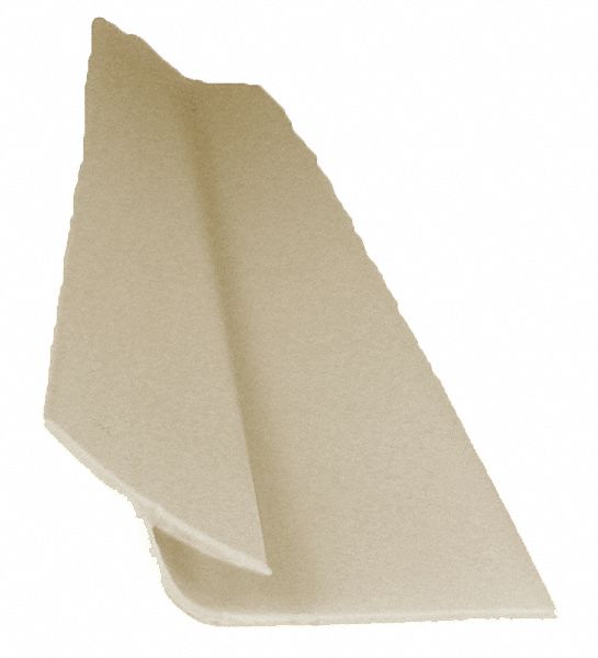 Corner Cover: PVC, Inside Corner, 8 ft Panel Size, Tan, 0.025 in Thick, 8 ft Overall Lg