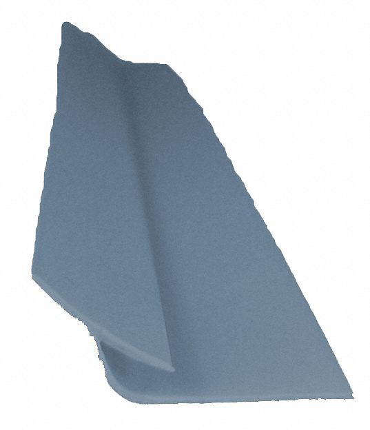 Corner Cover: PVC, Inside Corner, 8 ft Panel Size, Windsor Blue, 0.025 in Thick, Inside