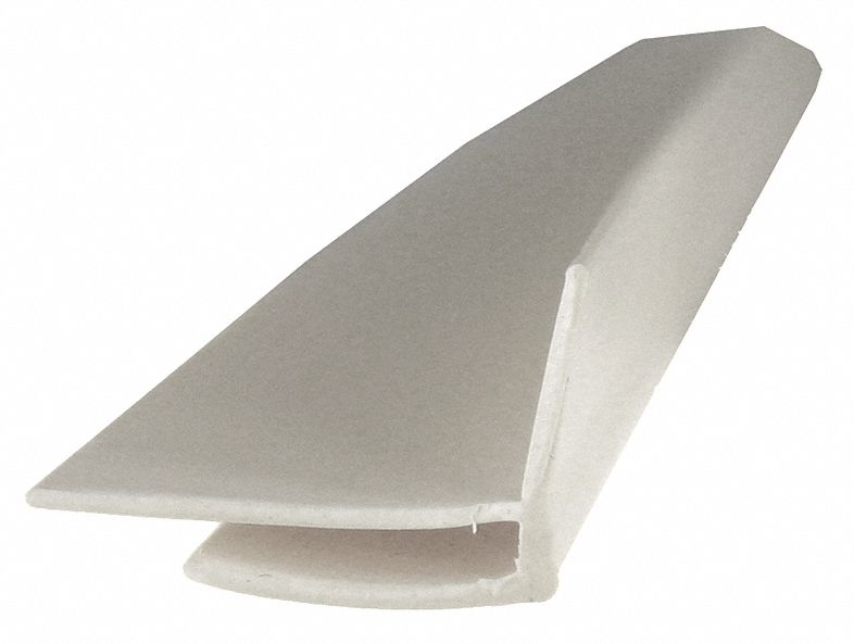 Corner Cover: PVC, Outside Corner, 8 ft Panel Size, Eggshell, 0.025 in Thick, Outside
