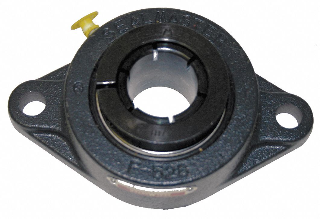 SEALMASTER, Radial Ball, 1 1/2 In Bore, 2 Bolt Flange Bearing - 44A378 ...