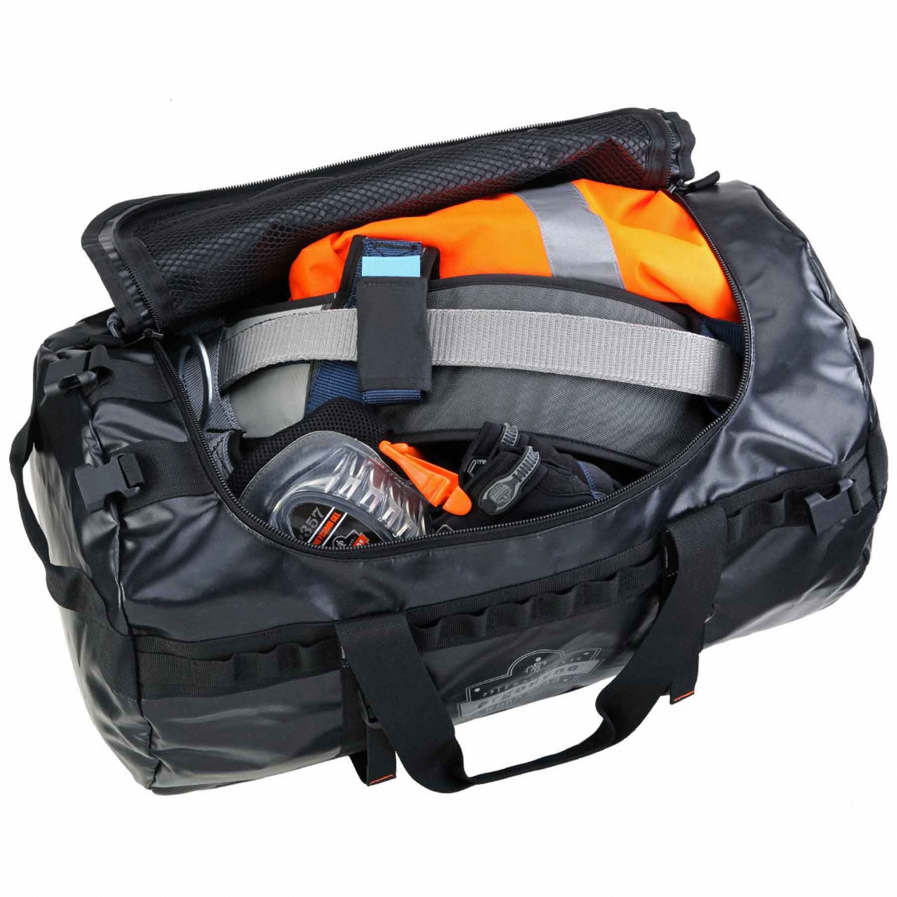 ARSENAL BY ERGODYNE Duffel Bag Black, 15 in Wd, 15 in Dp, 2 Pockets