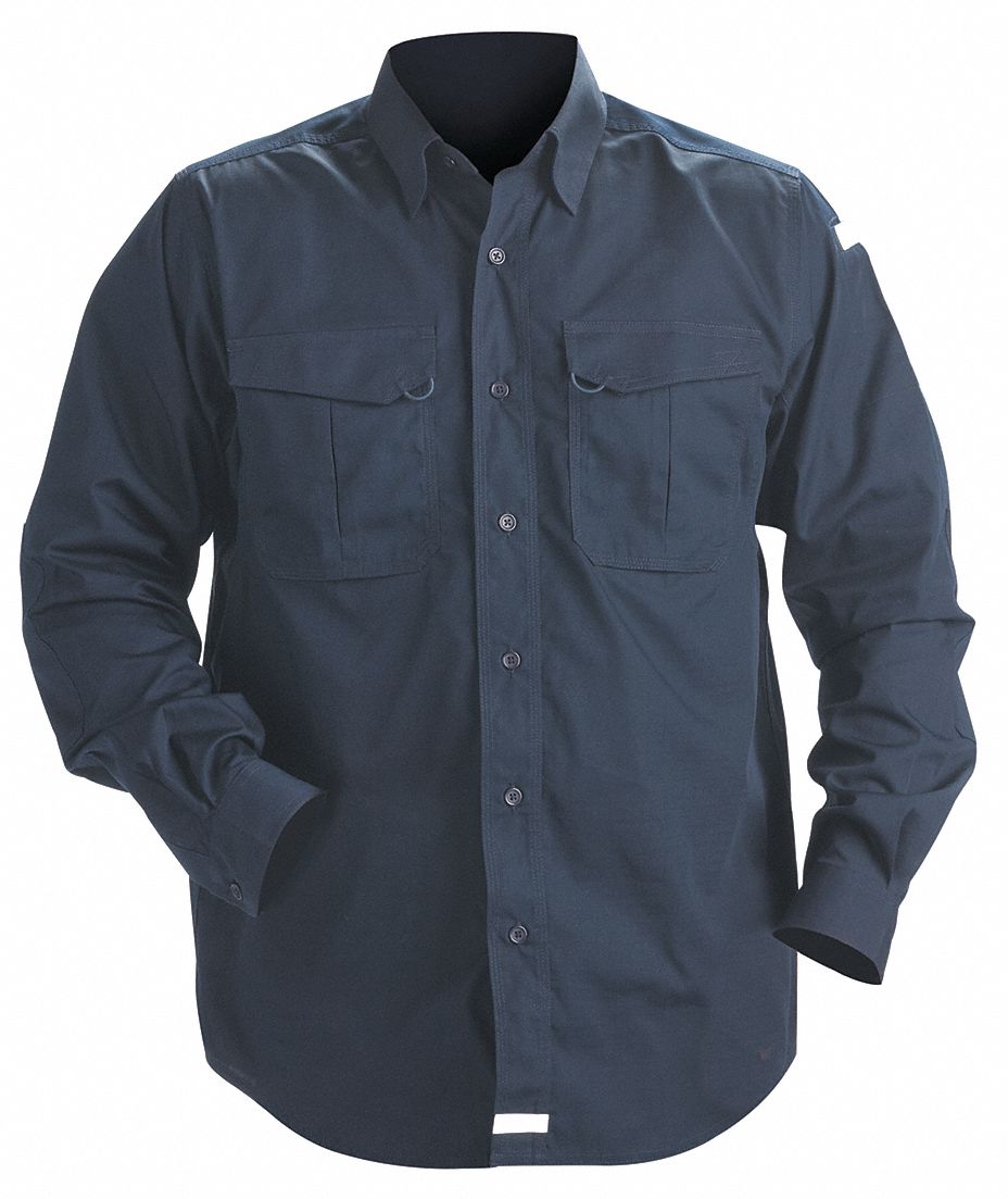 Lightweight Tactical Shirt,Navy,S - Grainger