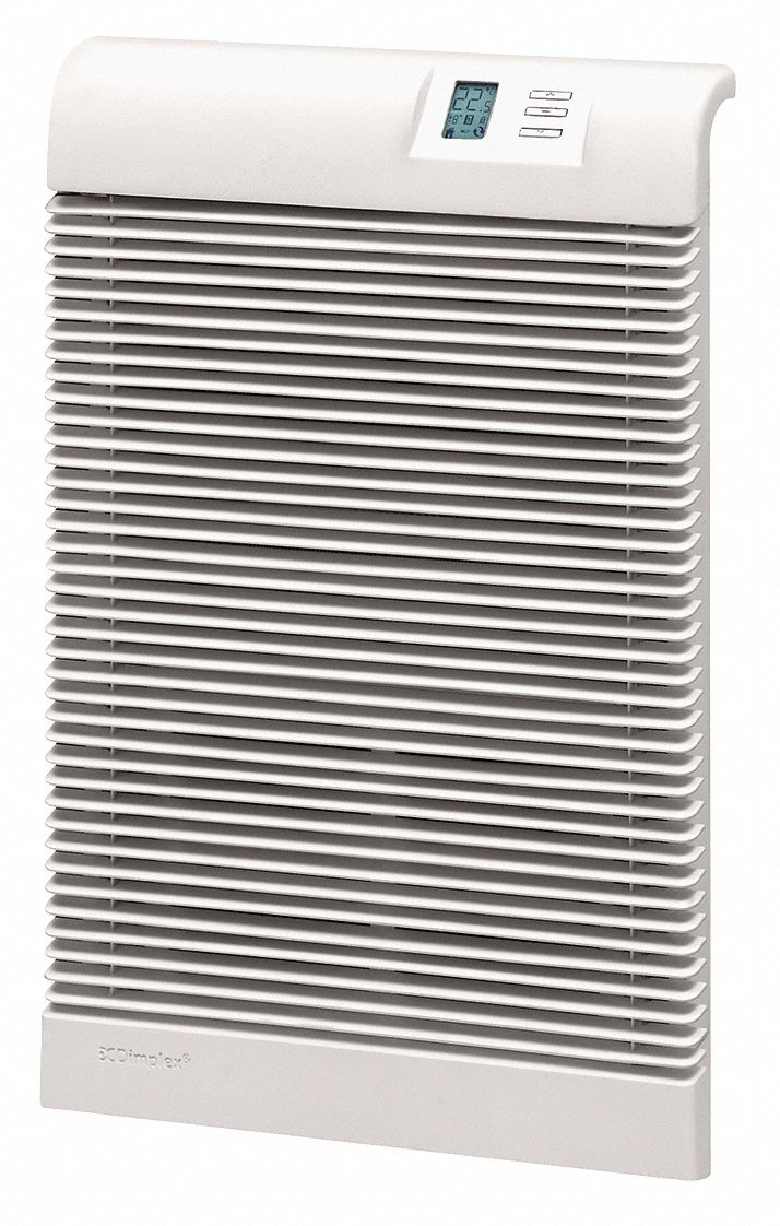 DIMPLEX, 2,000W, 240V AC, Recessed Electric WallMount Heater 44C534PCH2000TCW Grainger
