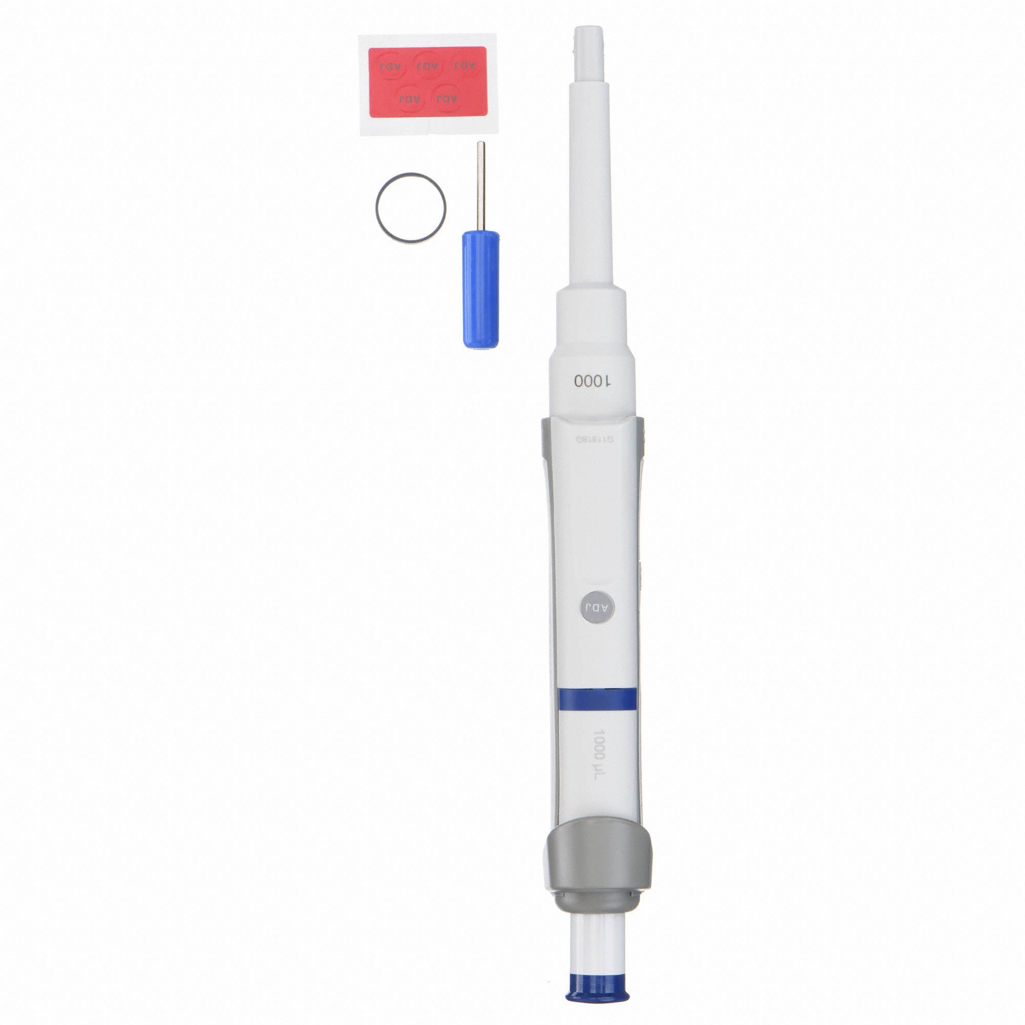 EPPENDORF Pipette, Chemically Resistant, 1000uL Size, 1 Channel, Blue 44C7983124000121 Grainger