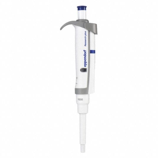 EPPENDORF, 1000uL, 1 Channel, Pipette 44C7983124000121 Grainger