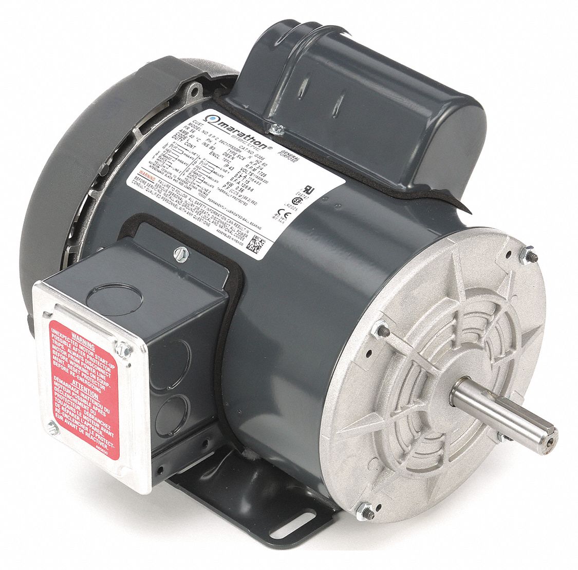 General Purpose Motor: Single Phase, 3/4 hp, 115/208-230V AC, 56 Frame Size, 1, 725 RPM, 60 Hz