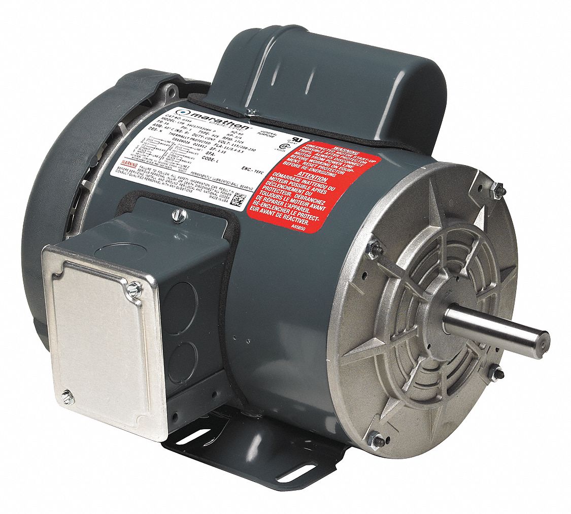 21AJ12 - Motor 1-1/2 HP 3450 RPM 115/208-230V 56