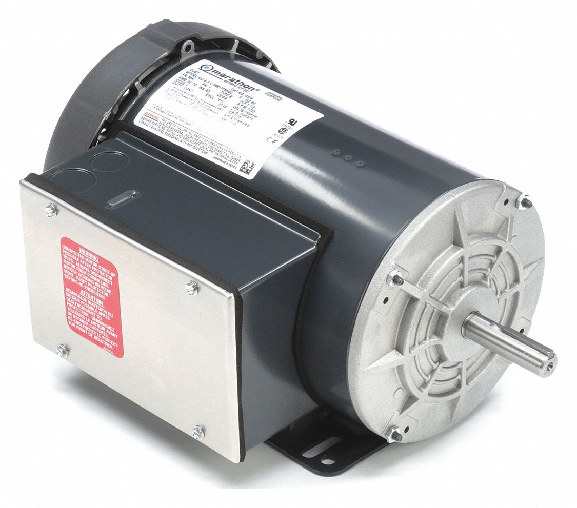 General Purpose Motor: Totally Enclosed Fan-Cooled, Rigid Base Mounting, 1 1/2 hp HP, CW/CCW