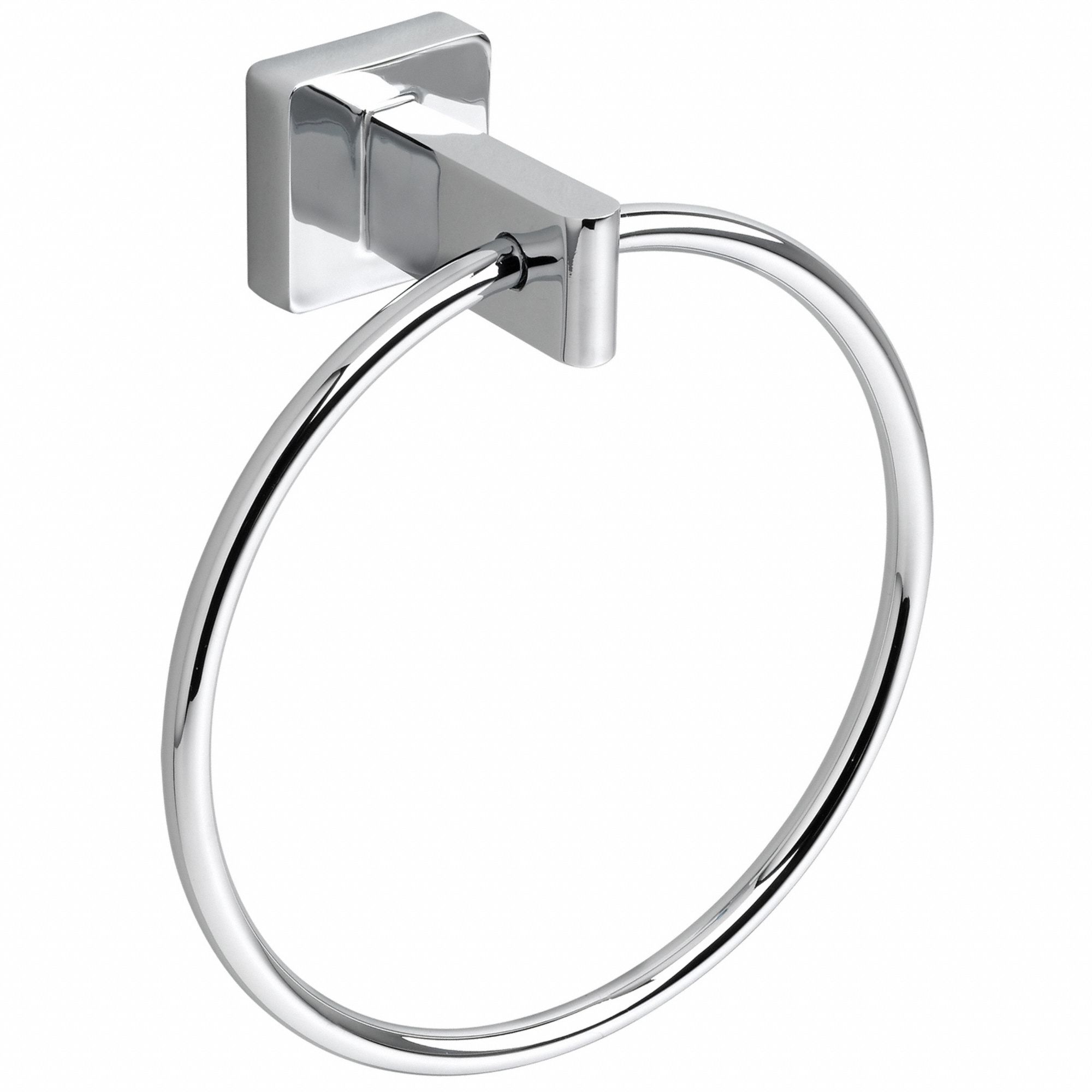 Towel Ring: 8335190.002, Wall Mount, 2 in Base Ht, 2 in Base Wd, 7 1/8 in Ring Ht