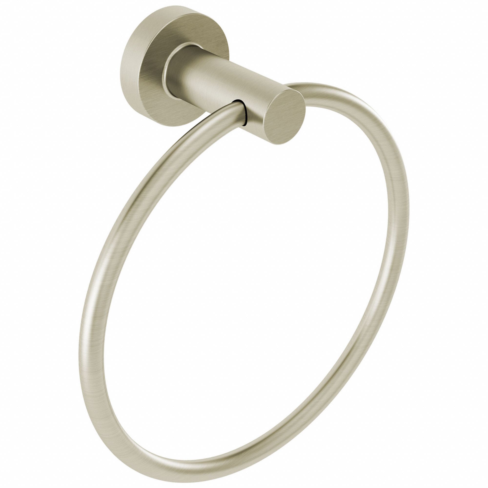 Towel Ring: 8336190.295, Wall Mount, 2 in Base Ht, 2 in Base Wd, 7 1/8 in Ring Ht
