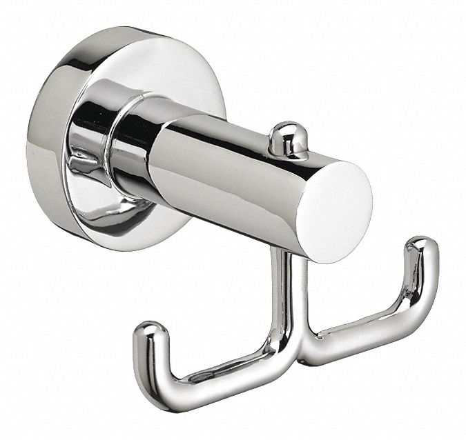 AMERICAN STANDARD Polished Chrome, Robe Hook, Double, Concealed