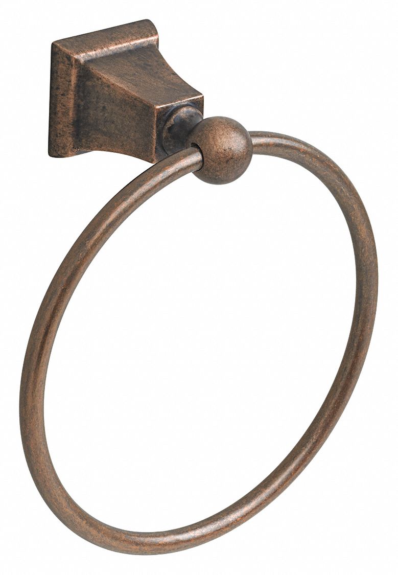 Amerock Arrondi Champagne Bronze Wall Mount Single Towel Ring BH26541CZ At - View #6
