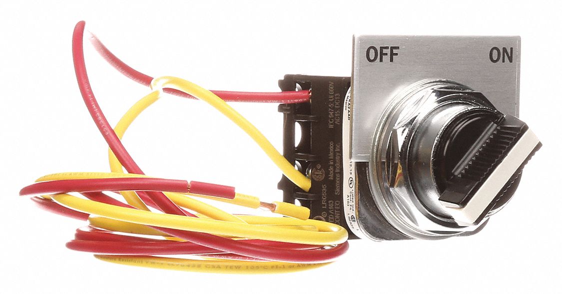 SIEMENS Selector Switch Kit, Off/On, All Starter Size, Gray/Black, 1