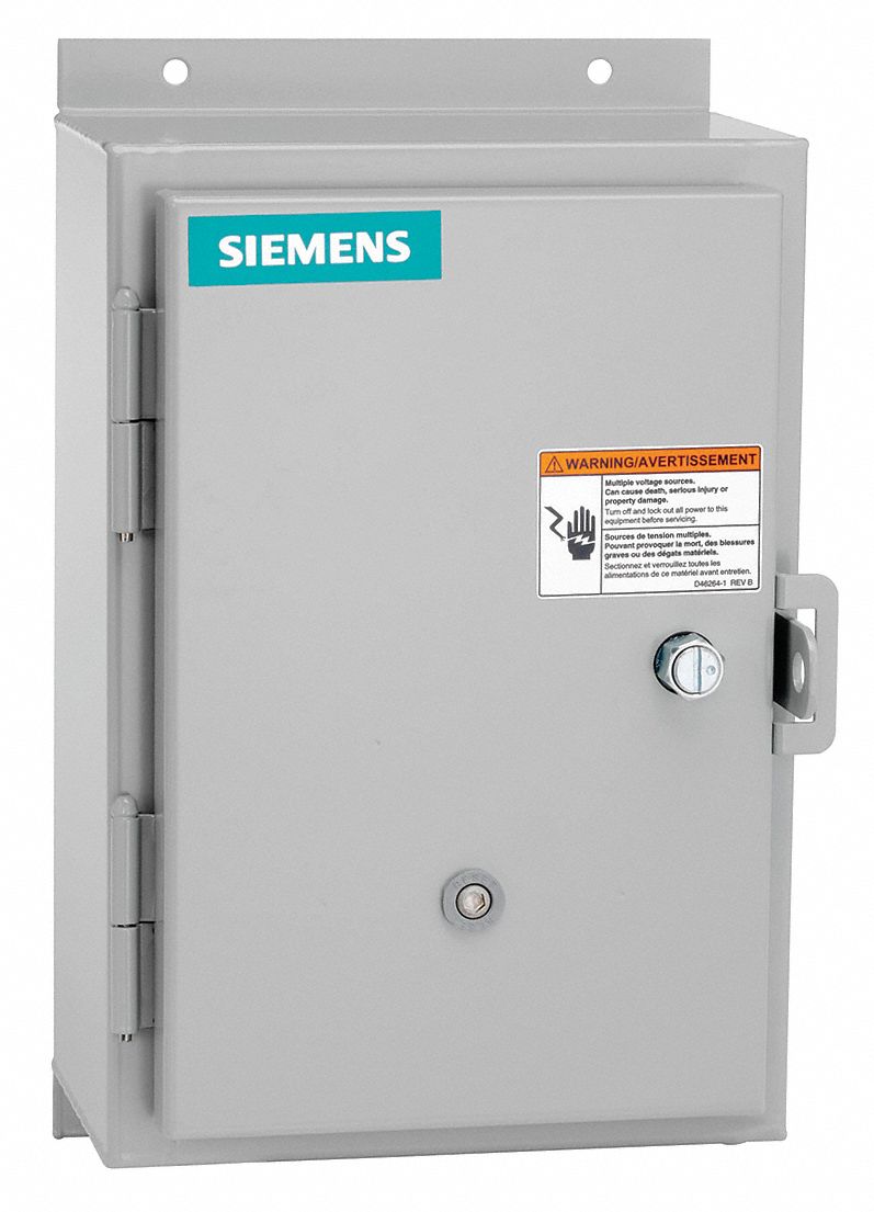 NEMA Magnetic Motor Starter: Non-Reversing, 3 Poles, NEMA Size 5, 270 A, 120V AC Coil