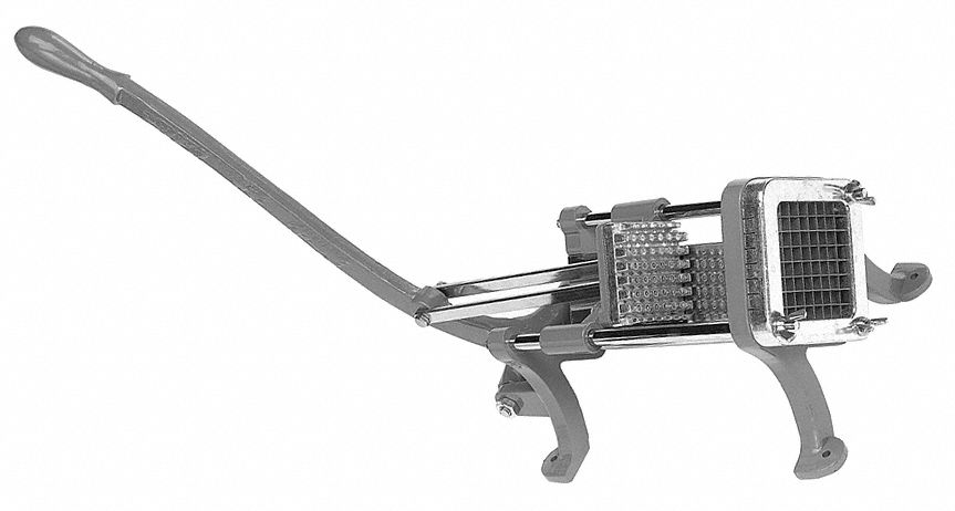 French Fry Cutter: Aluminum, 36 Slices, 1/2 in Cut Size, FFC12