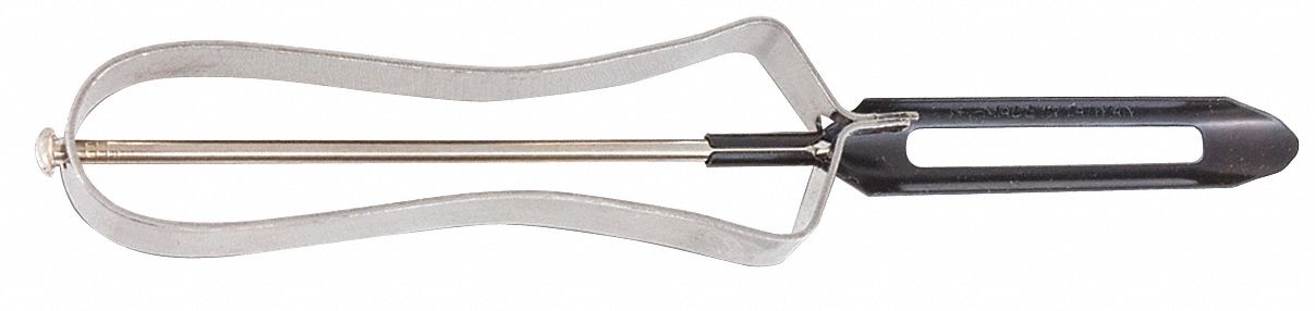 Peeler: 1 1/2 in Blade Lg, Stainless Steel, PEL3K