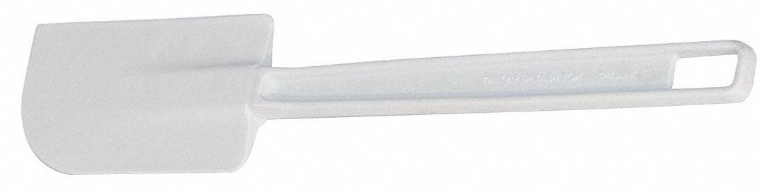 Spatula: 13 1/2 in Overall Lg, Plastic Blade, Plastic Handle, 3 in Blade Wd