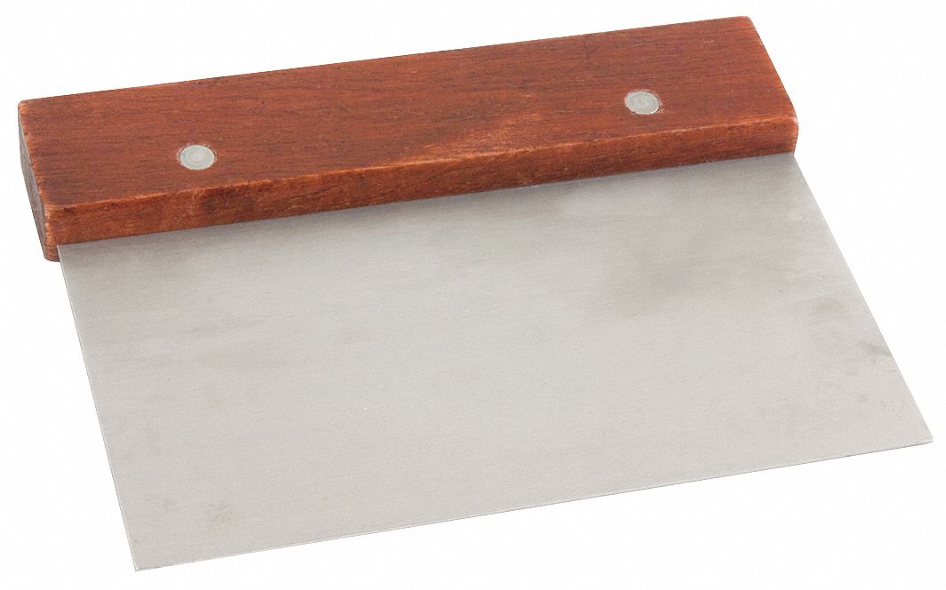 44F726 - Dough Scraper Steel/Wood 6-1/2 In