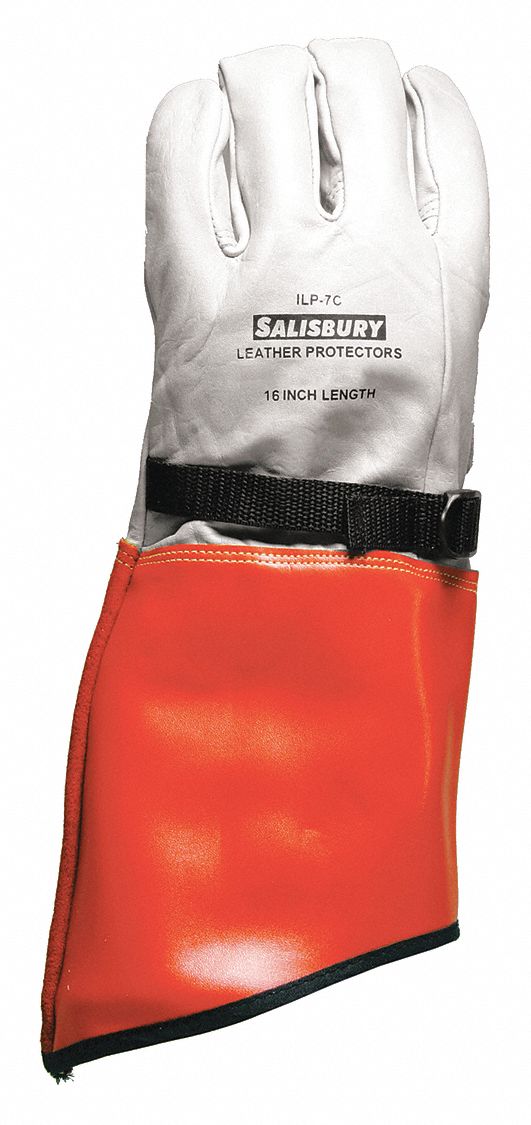 Electrical-Insulating Glove Protectors: SALISBURY ILP7C, For Class 4 Volt Class, 1 PR