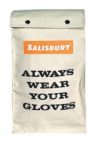 SAC À GANTS, ANNEAU EN D, TOILE, POUR 1 PAIRE DE GANTS BEIGE, 12 PO L