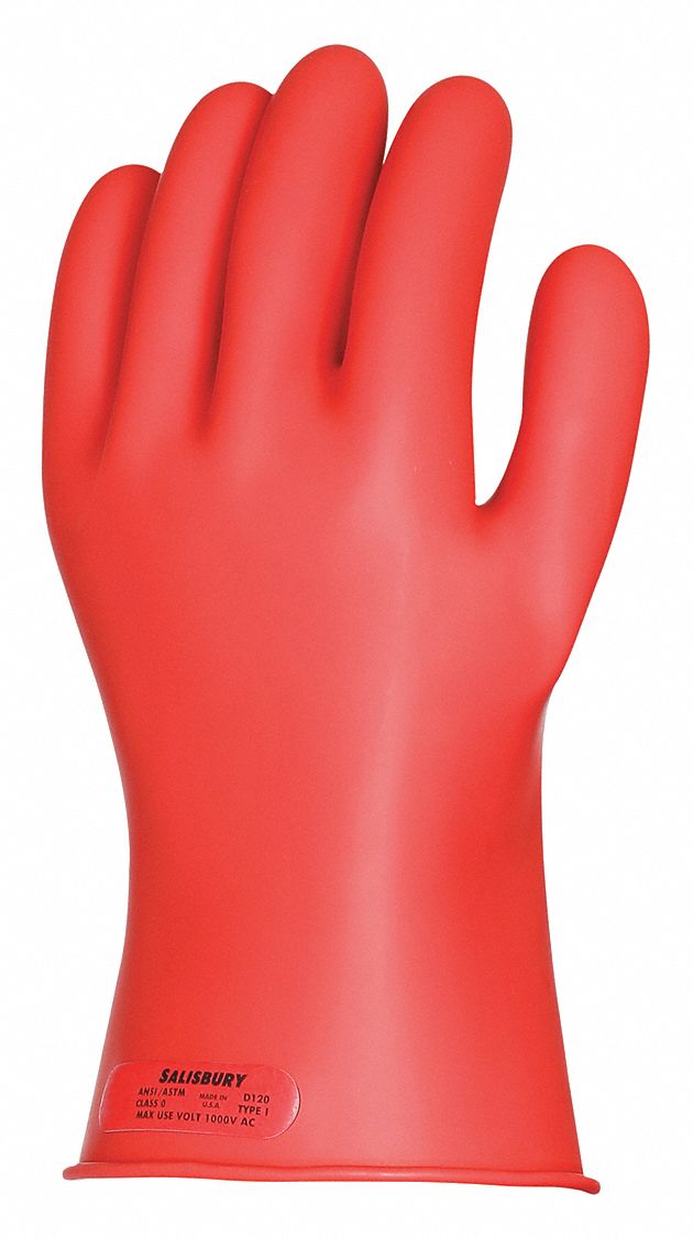 Electrical-Insulating Gloves: 1, 000V AC, 1, 500V DC, Yellow, 12 Size - Numeric, 1 PR