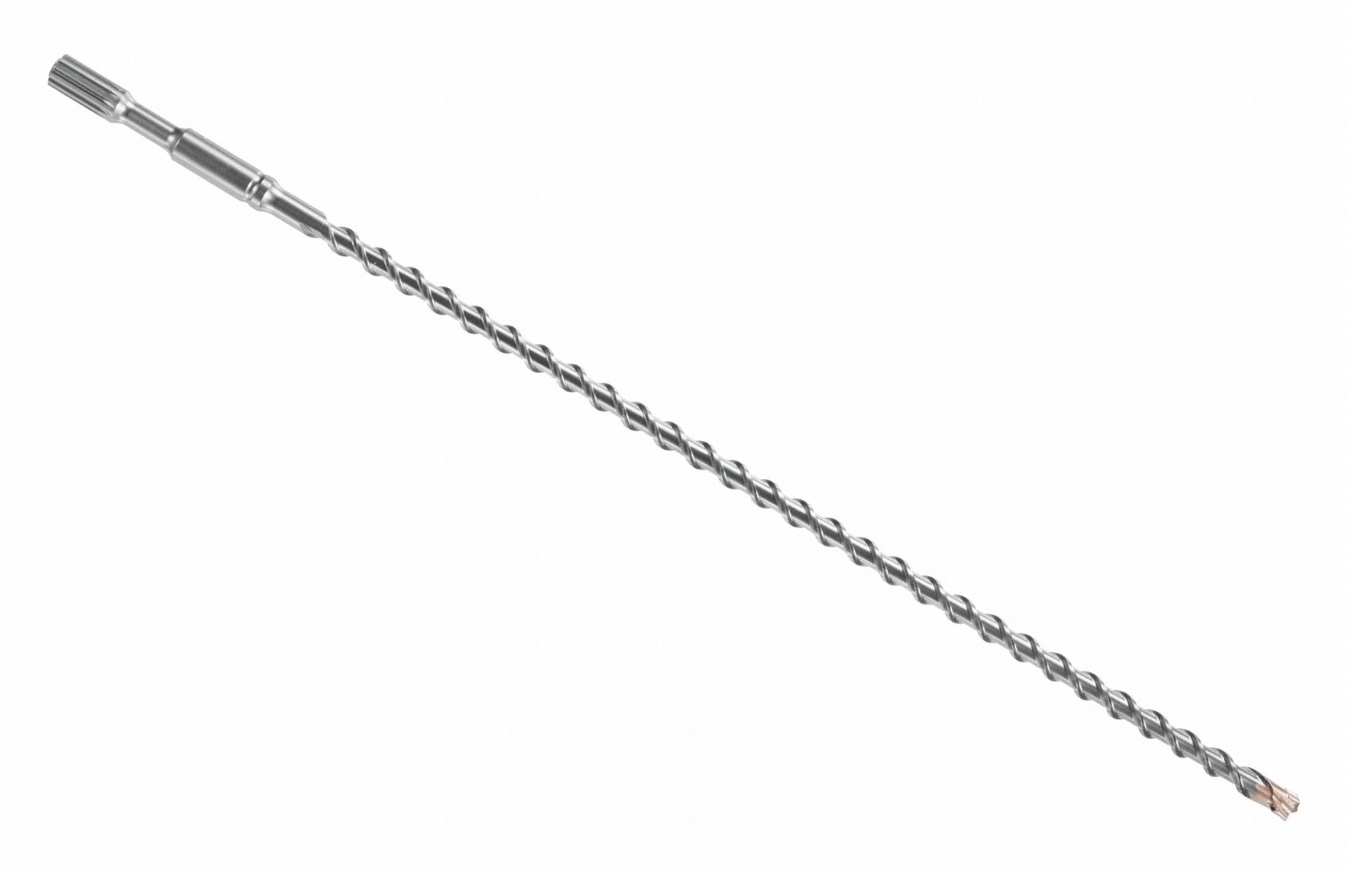 ROTARY HAMMER DRILL BIT, ⅝ IN BIT SIZE, 24 IN MAX DRILLING DEPTH, 29 IN L, CARBIDE