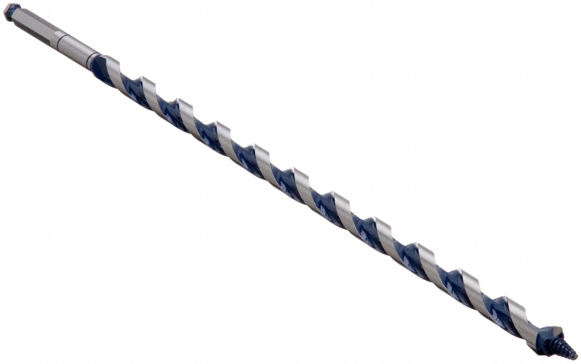 Hybrid Drill Bit: 5/8 in Drill Bit Size, 17 1/2 in Overall Lg, Hex Shank, Carbon Steel