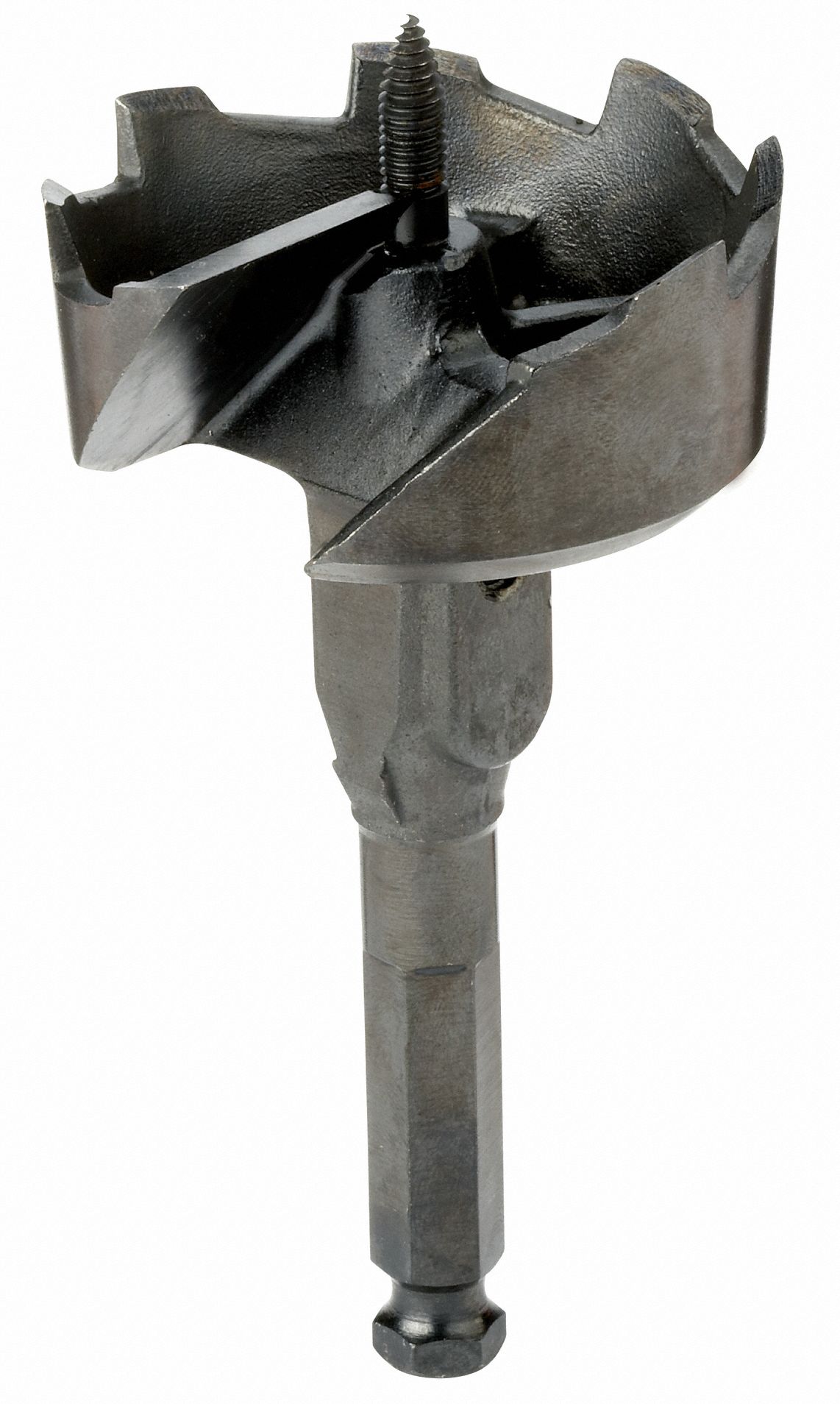 BOSCH Carbon Steel Wood Drilling Bit, SelfFeed Style, 2 9/16 in Bit, 5