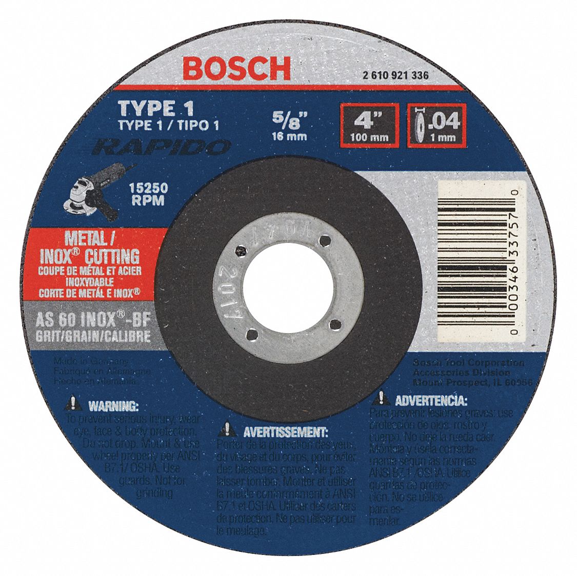 4x004x41402Type1ThinCuttingDisc