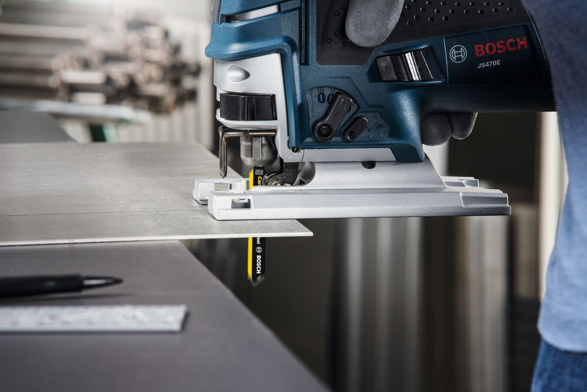 BOSCH Jig Saw Blade 24, 3 1/4 in Blade Lg, Carbide Tipped, Flex for