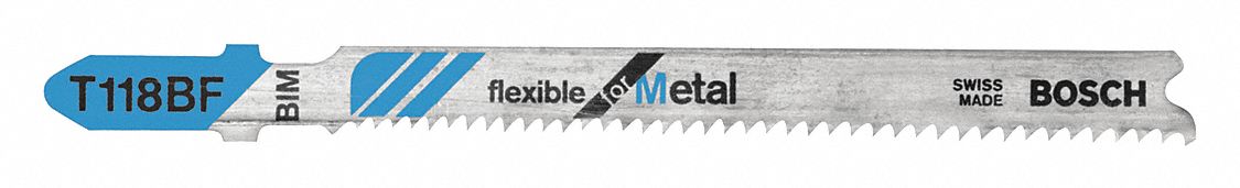 Jigsaw Blade: 11/14, 3 5/8 in Blade Lg, Bi-Metal, Bi-Metal, T Shank, 1 Pieces, 5 PK