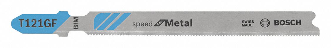 Jigsaw Blade: 30, 3 5/8 in Blade Lg, Bi-Metal, Bi-Metal, T Shank, 1 Pieces, Thin Metal, 3 PK