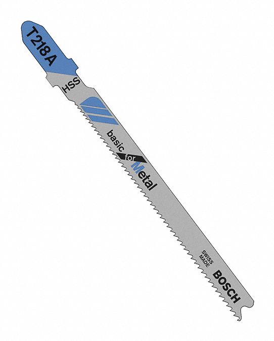 Jigsaw Blade: 17/24, 3 5/8 in Blade Lg, Bi-Metal, High Speed Steel, T Shank, 1 Pieces, 5 PK