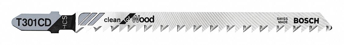 Jigsaw Blade: 8, 4 5/8 in Blade Lg, Bi-Metal, High Carbon Steel, T Shank, Wood, 1 Pieces, 5 PK