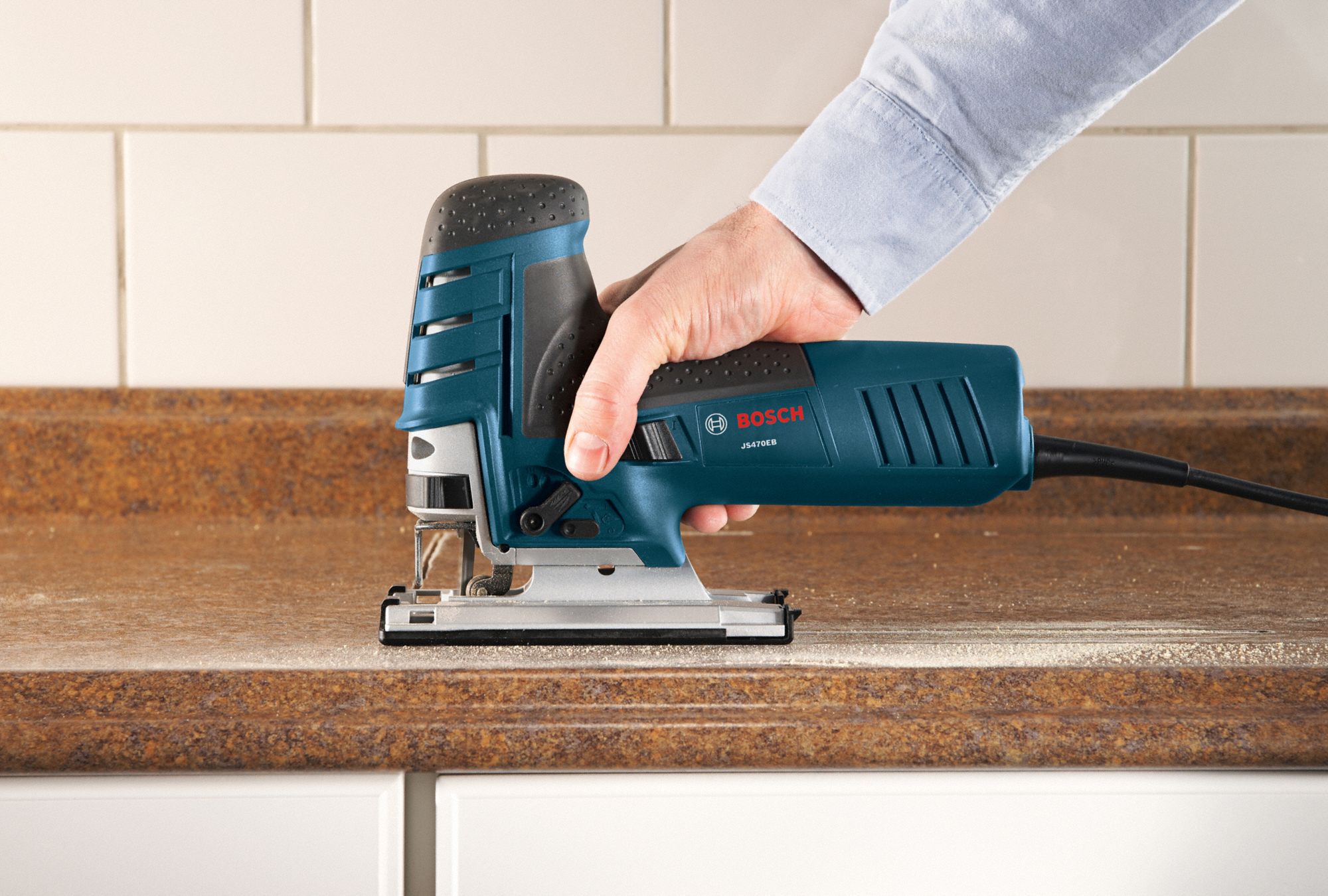 BOSCH Jig Saw, T-Shank, Orbital, Barrel Grip Handle Type - 44J823