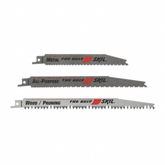 SKIL, 3, PK, Reciprocating Saw Blade Set 44J88894903 Grainger