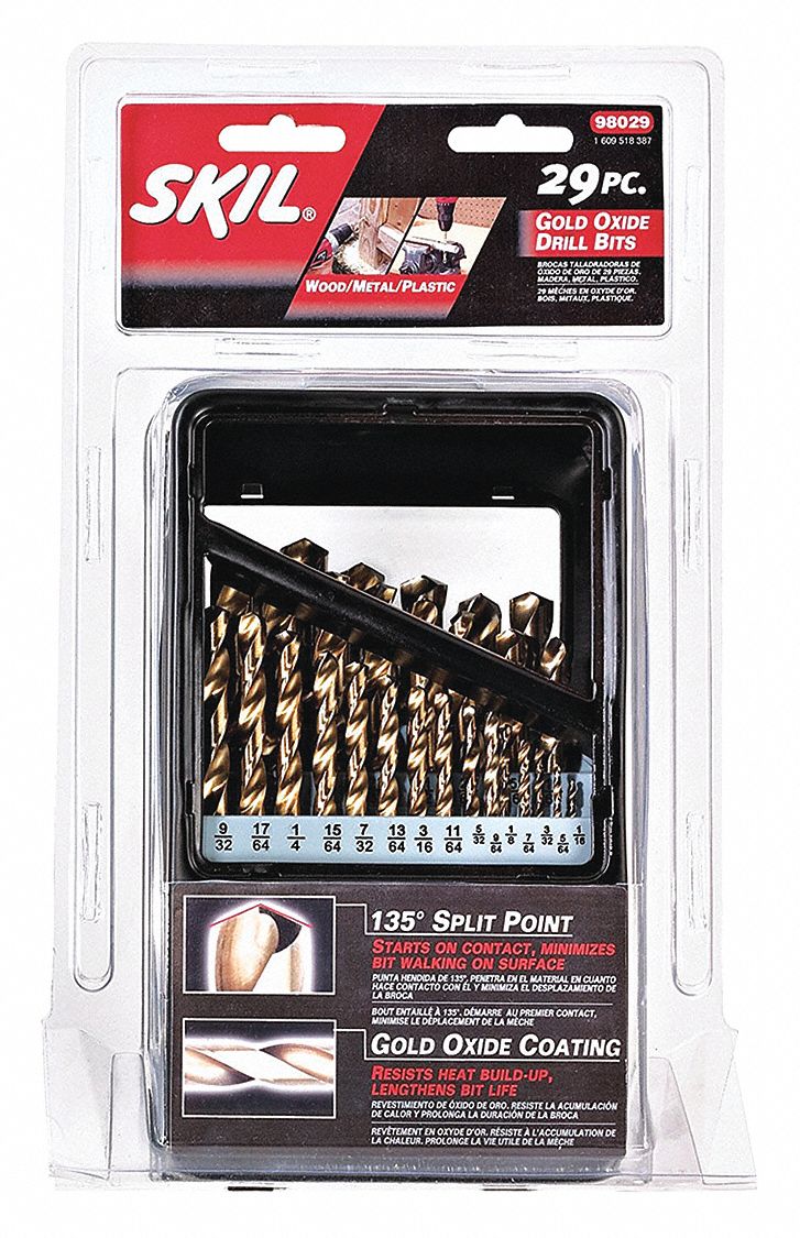 SKIL, Pilot Point Drill Bit Set 44K32198029 Grainger