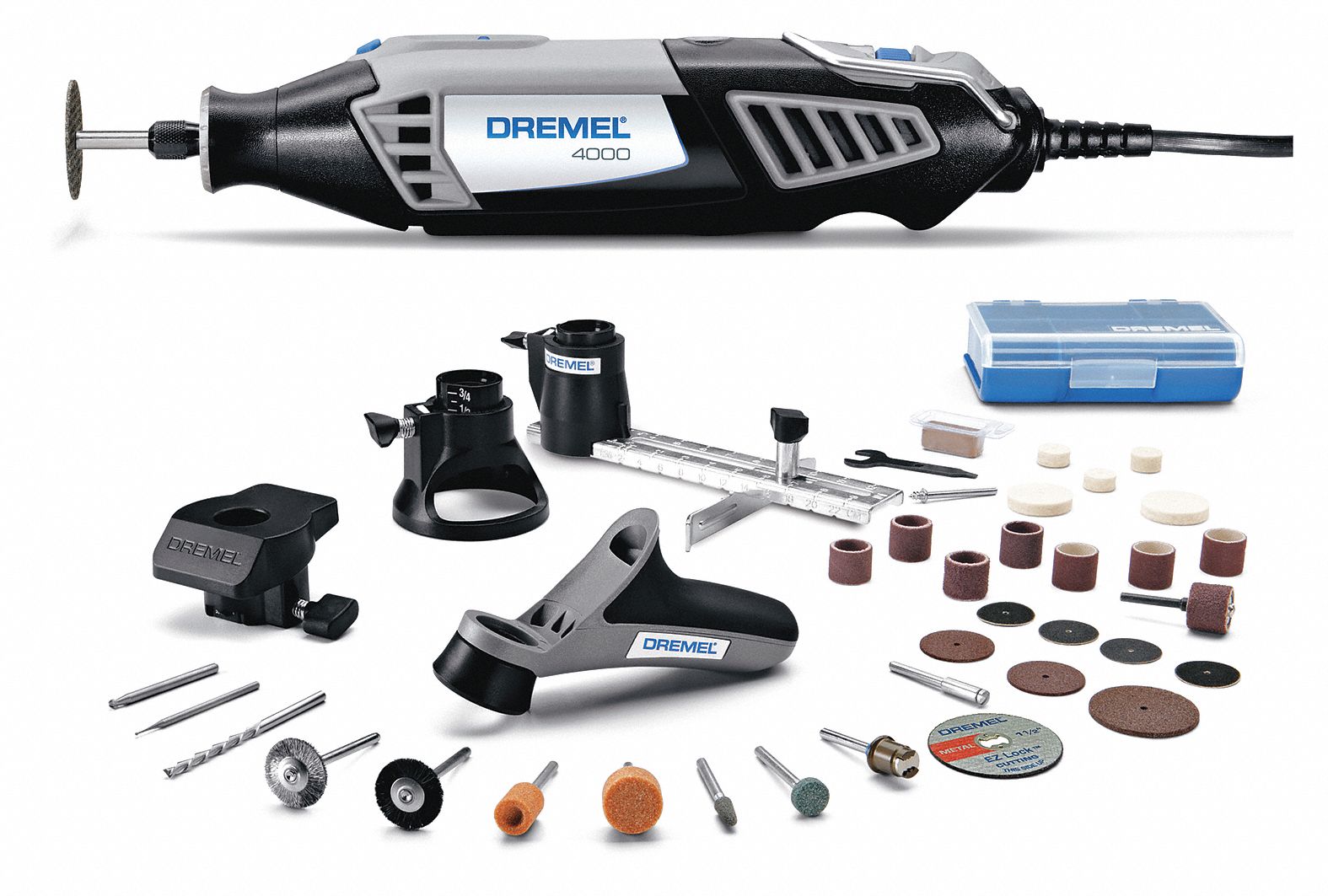 Dremel 4000-6/50 Herramienta Giratoria de Velocidad Variable de 120 Voltios  con 50 accesorios