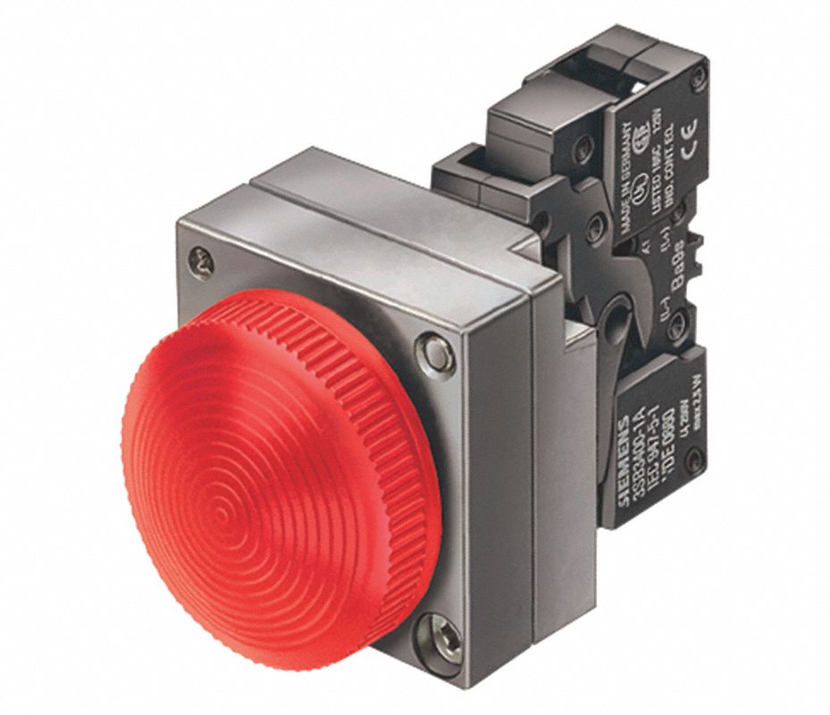 SIEMENS Luz Indicadora Completa, 22mm, 24VCA/CD Voltaje, Tipo de