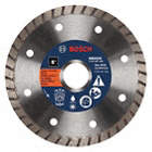 DIAMOND SAW BLADE, TURBO, 5 IN DIA, ⅞ IN, BEST, WET/DRY, 13300 RPM, FOR ANGLE GRINDER