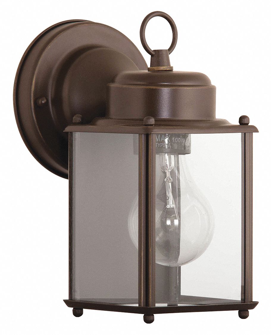 Wall Lantern: 100 W Fixture Watt, 120V AC, Incandescent, 41 to 100 W